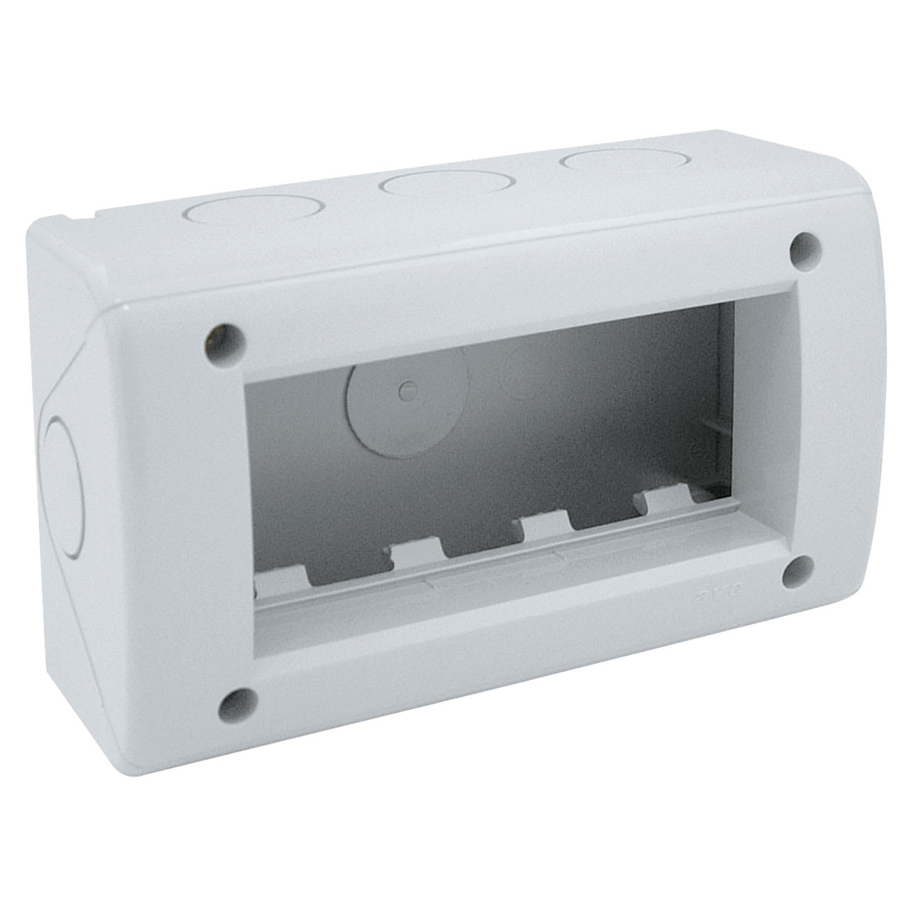 AVE - Contenitore autoportanti per tubo IP40 S45. RAL7035 4 Mod. 45Q44