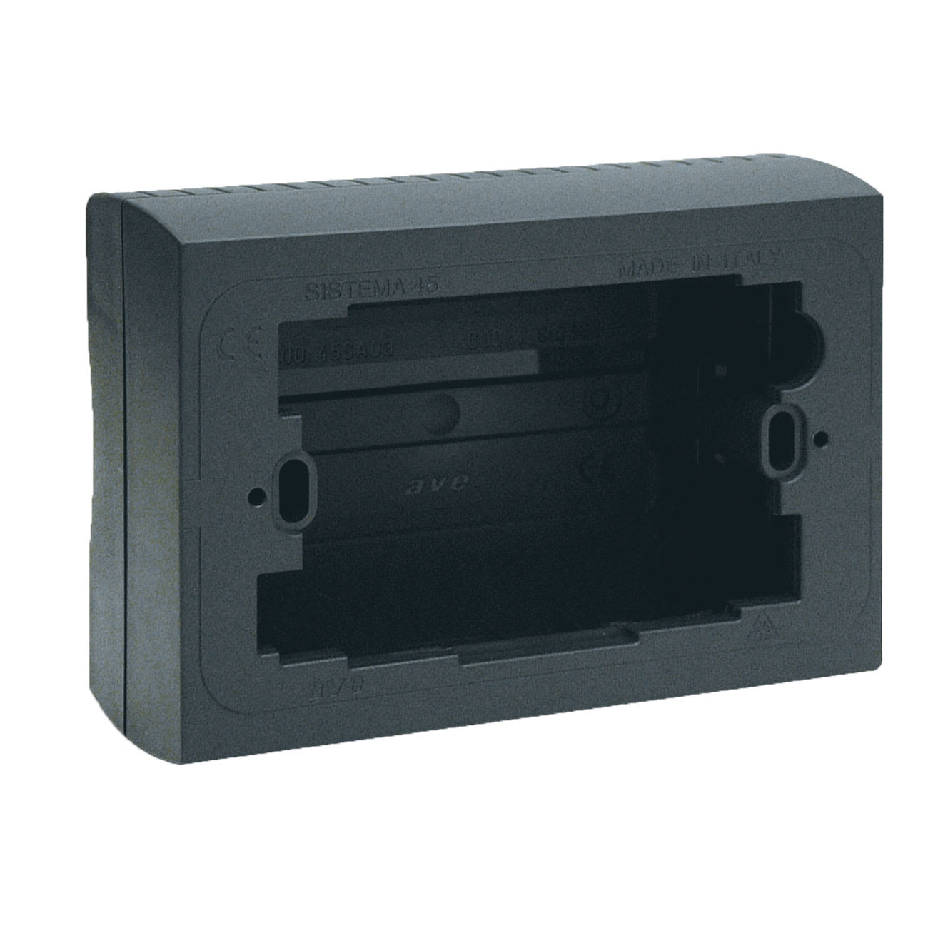 AVE - Scatola parete universale RAL7016 3m completare con placche 45p93.. o 45p03.. 45SA03GN