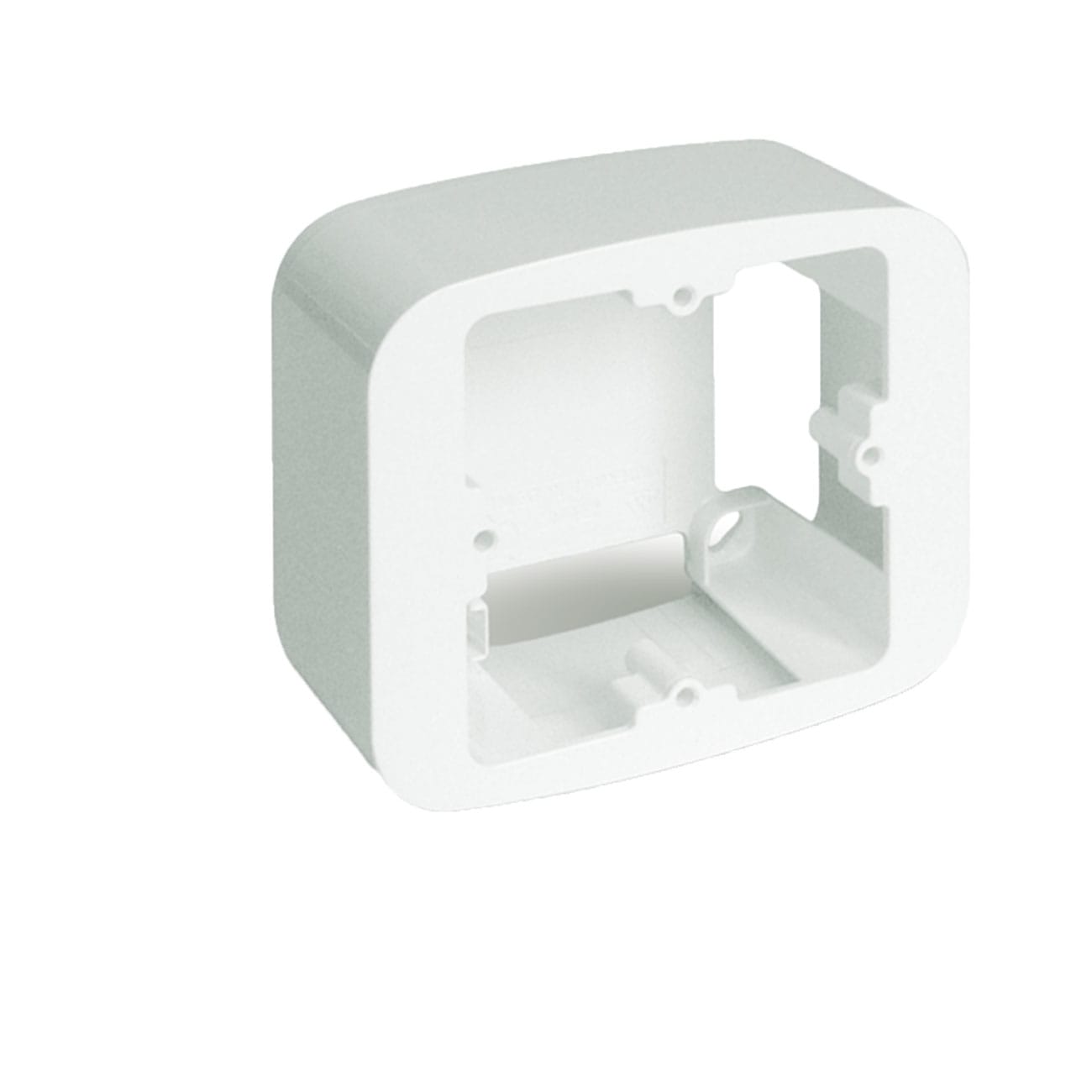 AVE - Scatola parete S45. RAL9016 completare con placche 45p21.. o 45p22 2 Mod.