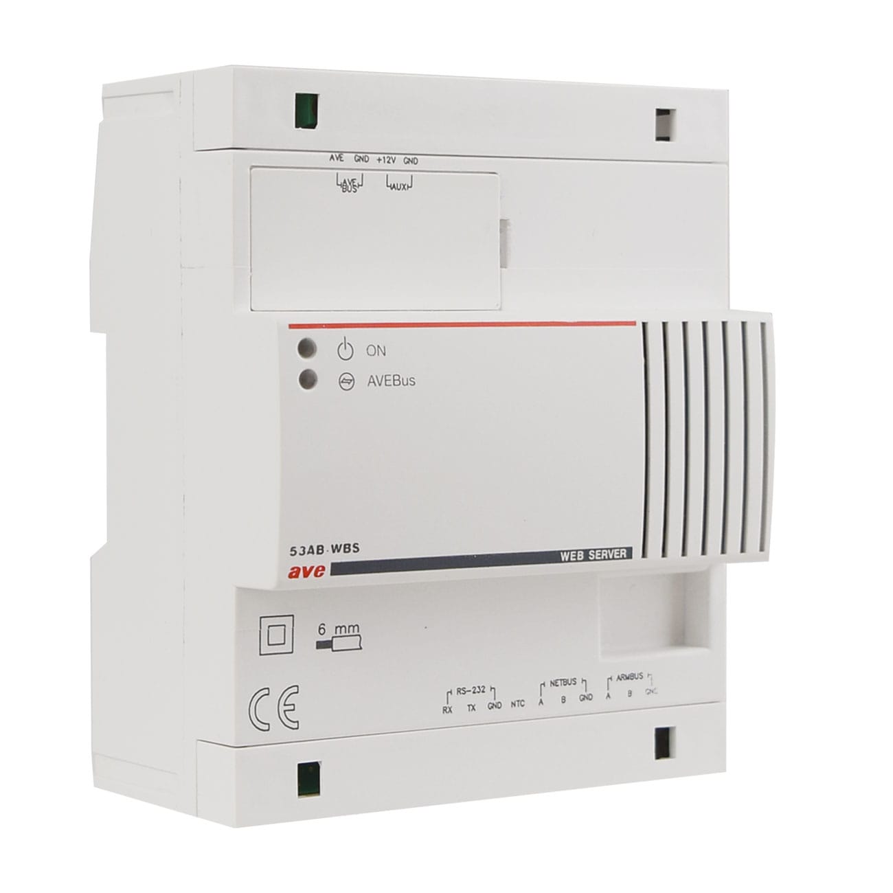 AVE - web server domotico avebus 6 moduli din e web server dominaplus per gestione avanzata sistemi domotici