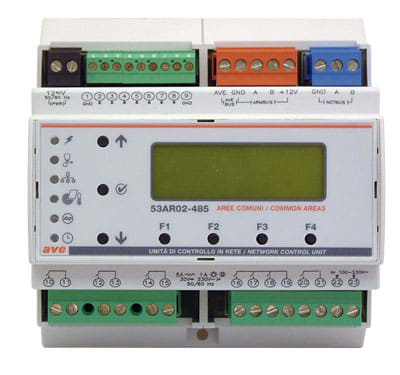 AVE - Centralina di area comune Sistema alberghiero 6 Mod. DIN