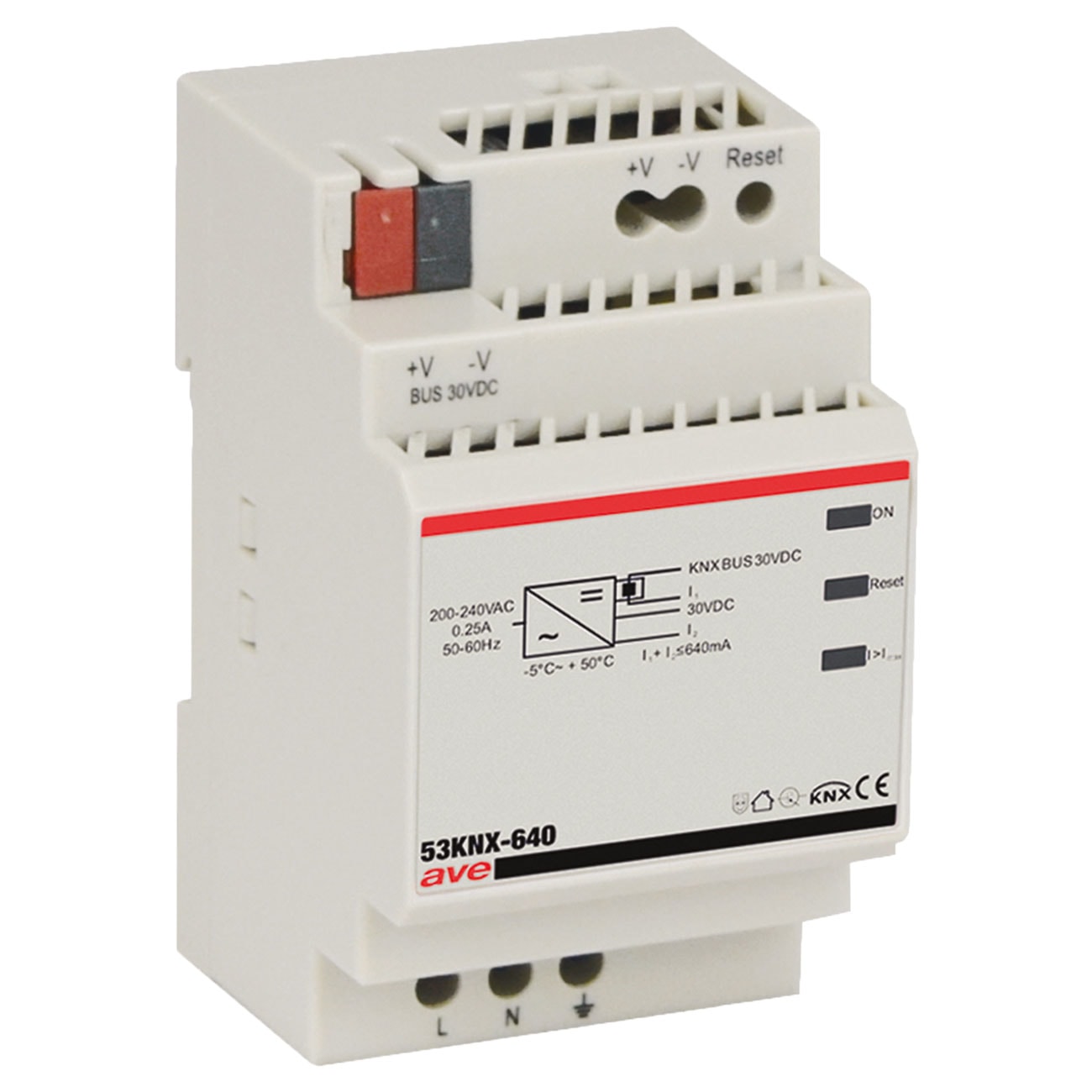 AVE - Alimentatore di sistema 30Vcc 640mA  KNX  3 Mod. DIN