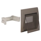 AVE - Coperchio IP40 colore grigio metallizzato 5 moduli DIN  per scatole BL05P e BL05CG 53T05G