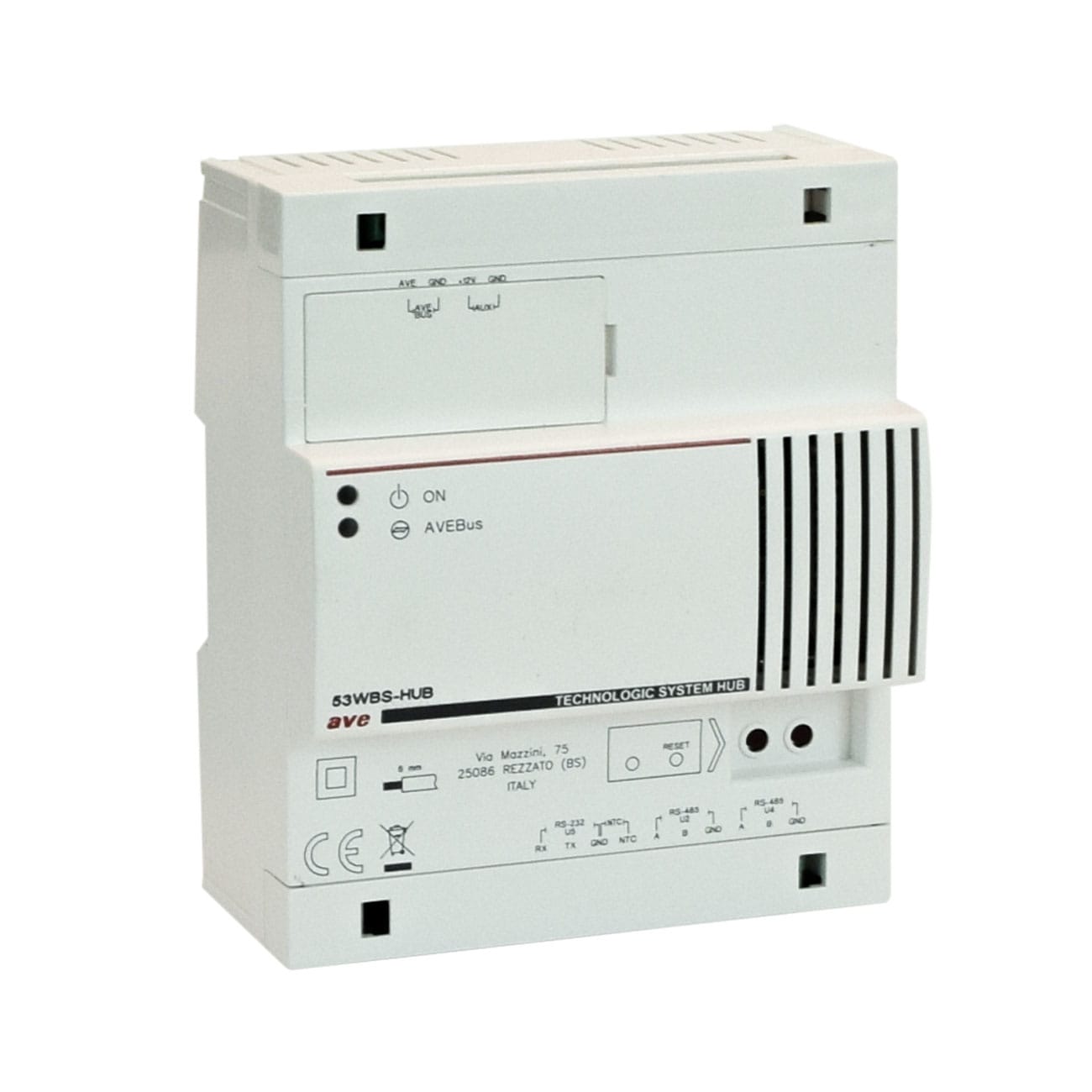 AVE - Concentratore per sistemi tecnologici AVEbus 6 Mod. DIN