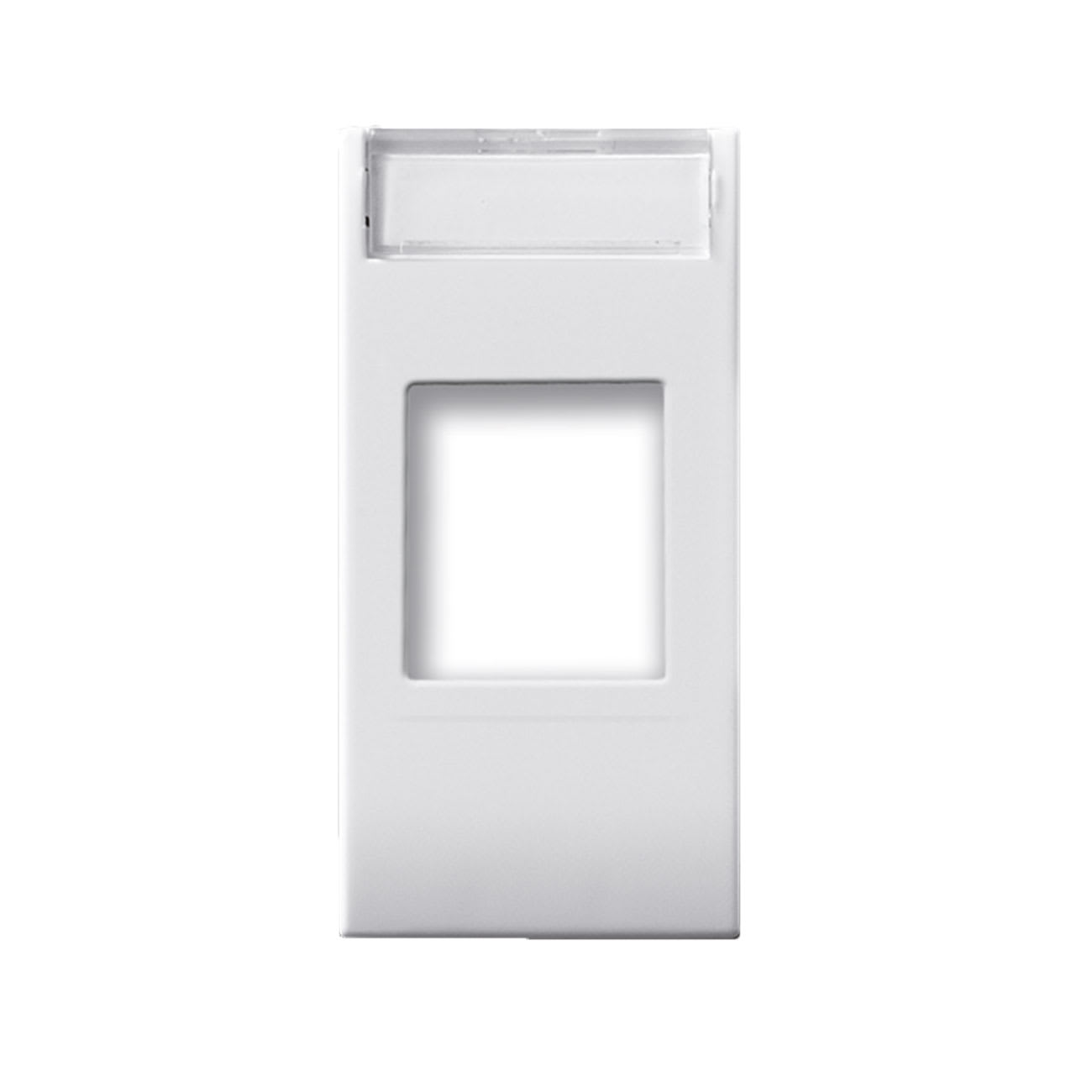 AVE - Adattatore per connettori RJ45. con trattamento antibatterico. Domus S44. colore RAL 9010 finitura lucida 1 Mod. AB441029SC