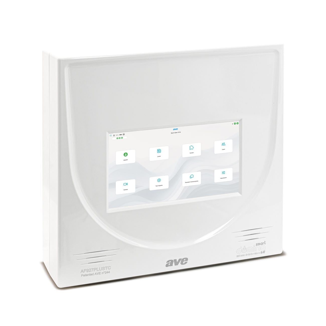 AVE - Centrale radio filo con schermo, ideale per sistemi di sicurezza avanzati e controllo remoto. AF927PLUSTC