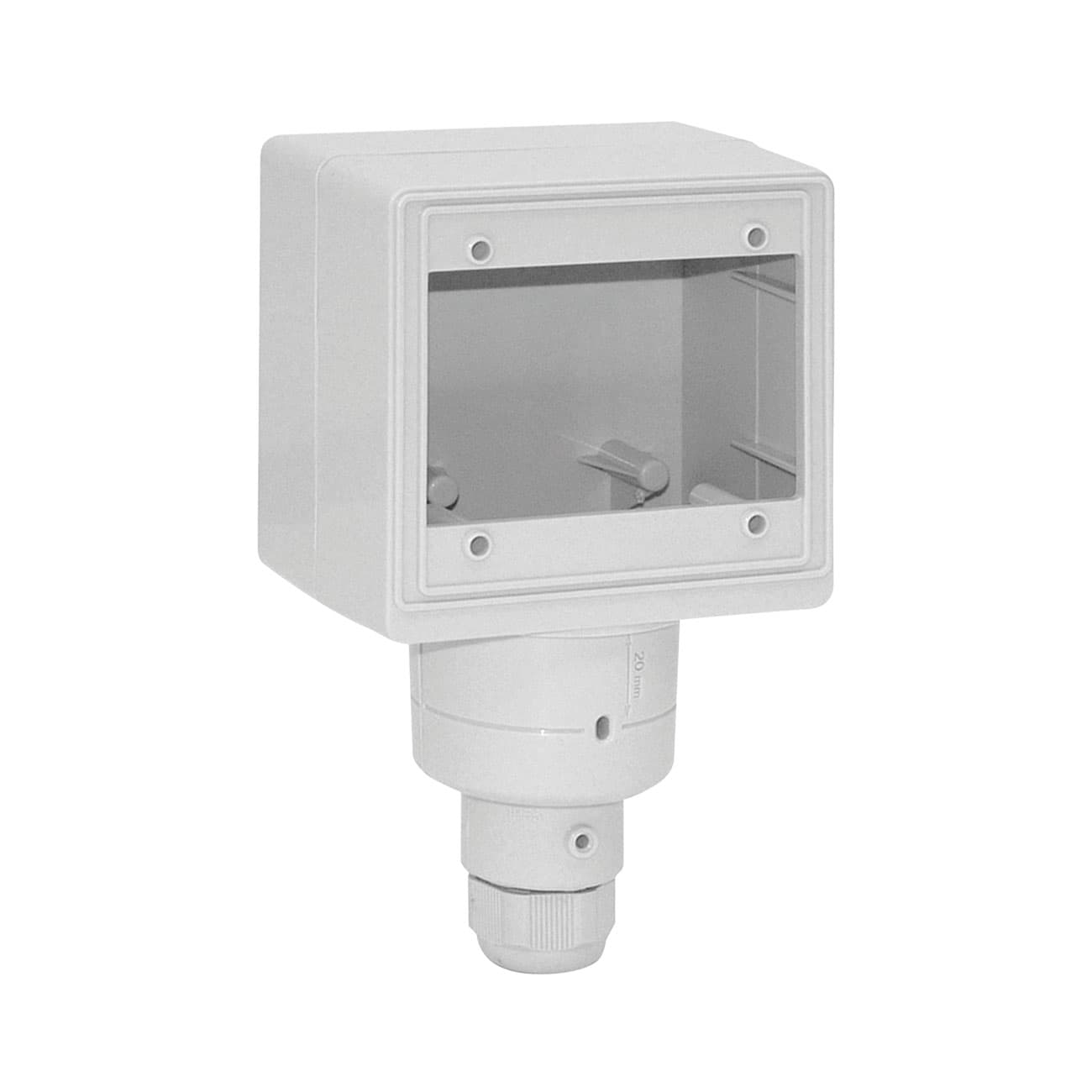 AVE - Box testapalo. S45 1 fronte IP55 installabile su palo BG100