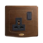 AVE - presa 13a mlstd interruttore 1p legno 2m compatta e funzionale ideale per ambienti eleganti e moderni BS1059TSNOC