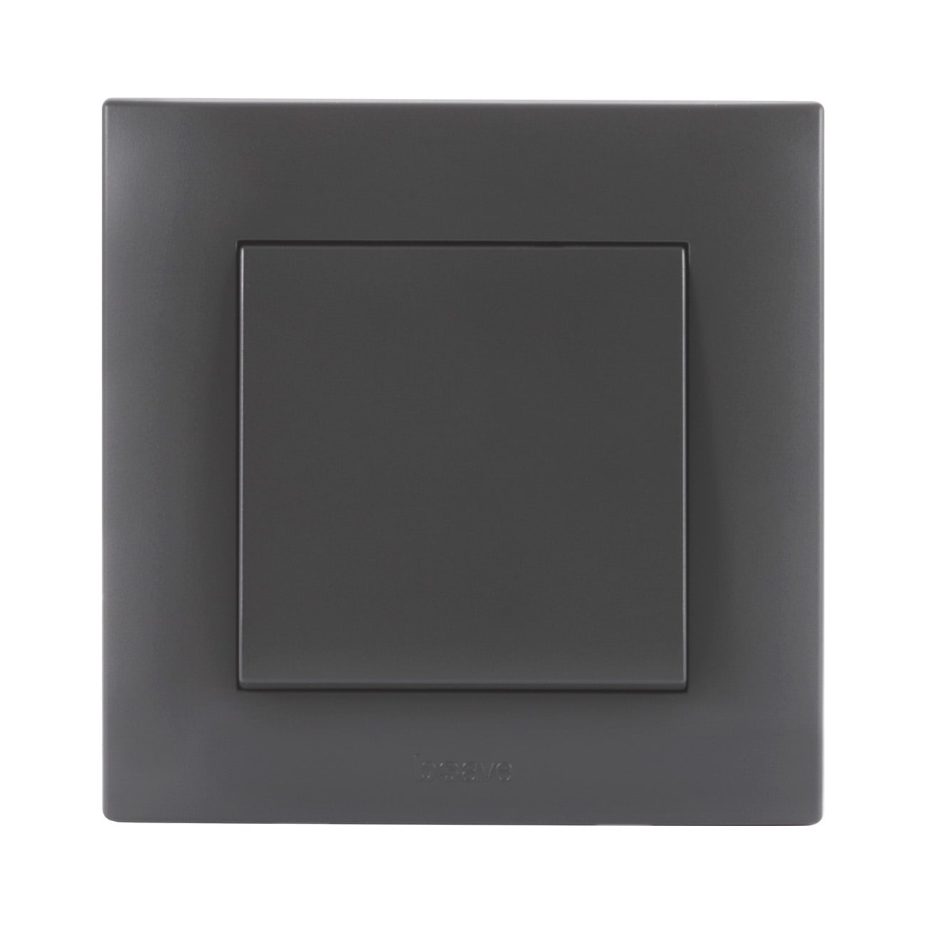 AVE - interruttore 10ax non illuminato tasto largo 2 moduli grigio BSG11001