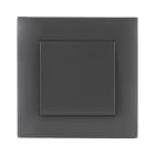 AVE - interruttore 10ax non illuminato tasto largo 2 moduli grigio BSG11001