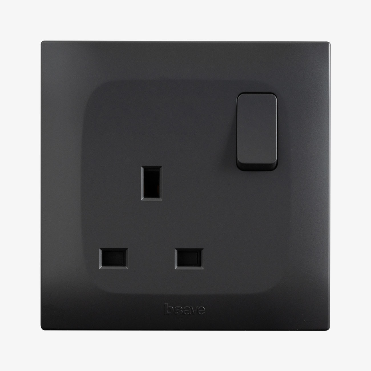 AVE - presa standard inglese con interruttore 13a 2p2m grigio, compatta e funzionale per installazioni elettriche affidabili e sicure in ambienti domestici e professionali BSG11097/2P