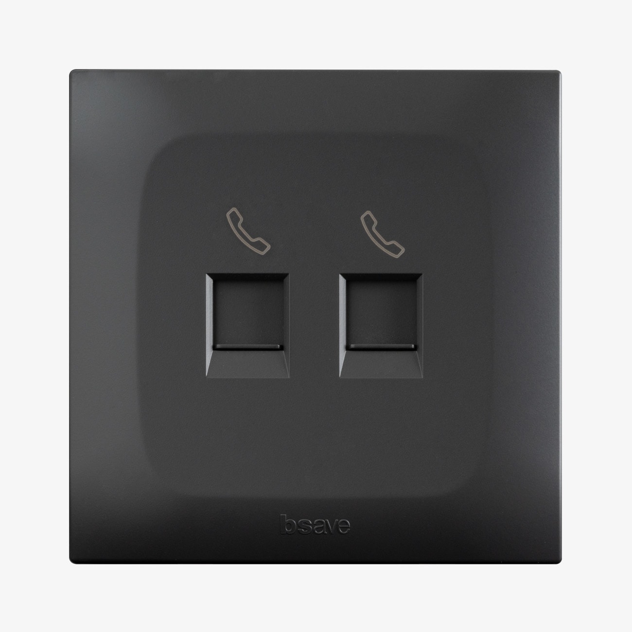 AVE - doppia presa telefonica rj11 grigio ideale per connessioni telefoniche affidabili e stabili in ambienti domestici e professionali con design compatto e colore neutro BSG21024K