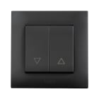 AVE - Commutatore c-frecce non illuminato 2 moduli grigio, design compatto e funzionale per un'installazione semplice e versatile in ambienti moderni. BSG21051