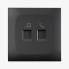 AVE - presa dati rj45 e tel rj11 2m grigio per connessioni affidabili e veloci in un unico dispositivo compatto e versatile, ideale per ambienti domestici e professionali. BSG210C6-24K