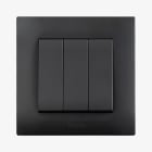 AVE - triplo dev 10ax n-ill 2m gri dispositivo elettrico compatto e versatile per installazioni efficienti BSG31002