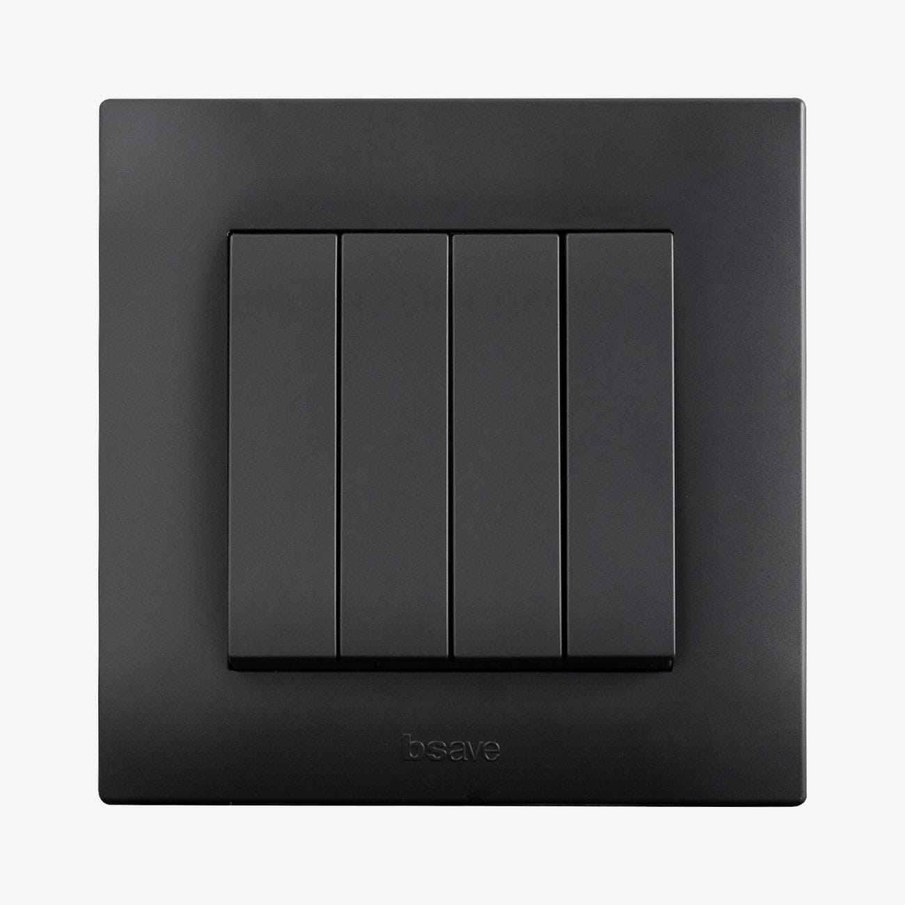 AVE - quadrante interruttore 10ax non illuminato 2 moduli grigio quadrante interruttore 10ax non illuminato 2 moduli grigio BSG41001