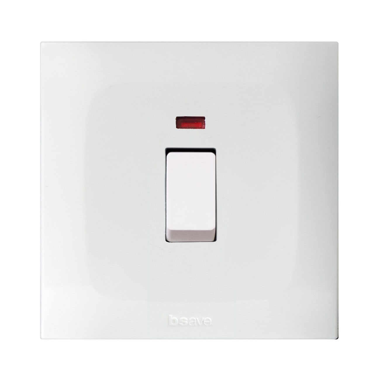 AVE - Interruttore bipolare. colore RAL 9010. 2P 20A segnalazione presenza rete finitura lucida 2 Mod. BSN11010/20AN