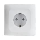 AVE - Presa schuko. colore RAL 9010.  2P+T 16A 250V  finitura lucida  2 Mod. BSN11090S