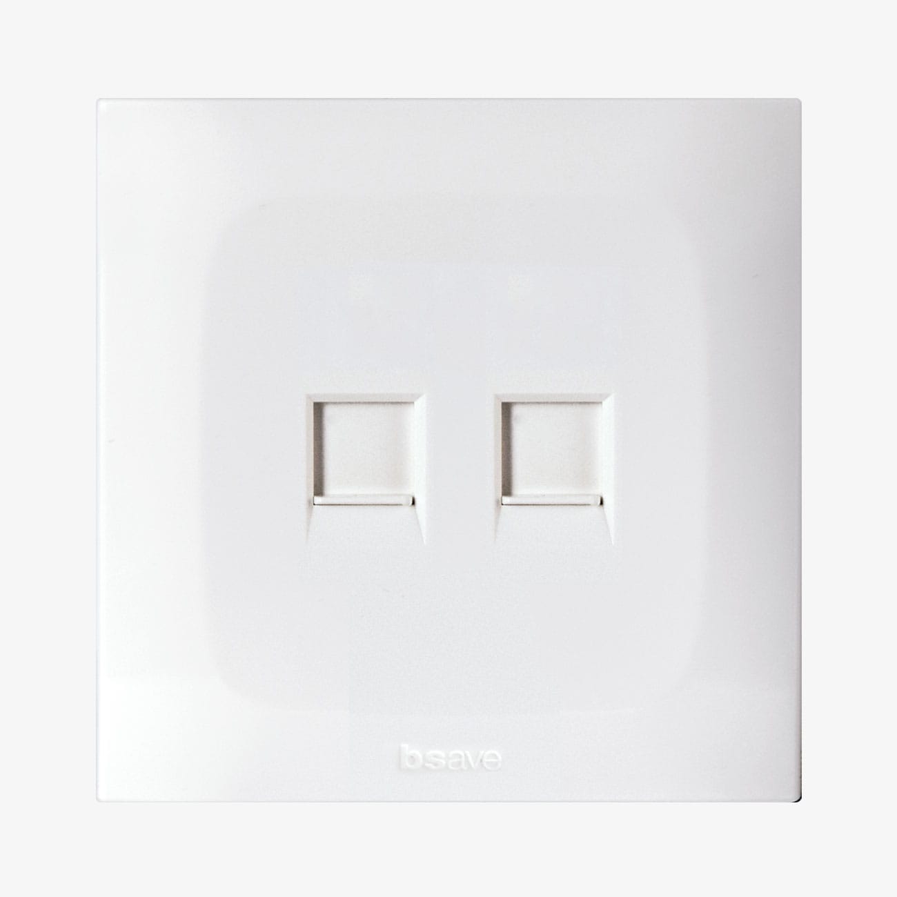 AVE - doppio adattatore con rj45 bianco 2m per connessioni affidabili e veloci in ambienti domestici e professionali, ideale per reti cablate e dispositivi compatibili rj45 BSN21029SC