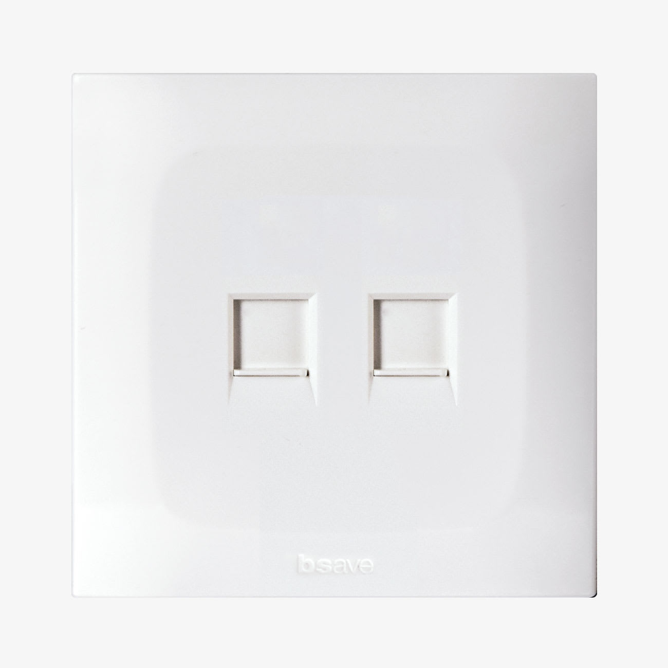 AVE - doppio adattatore con rj45 bianco 2m per connessioni affidabili e veloci in ambienti domestici e professionali, ideale per reti cablate e dispositivi compatibili rj45 BSN21029SC