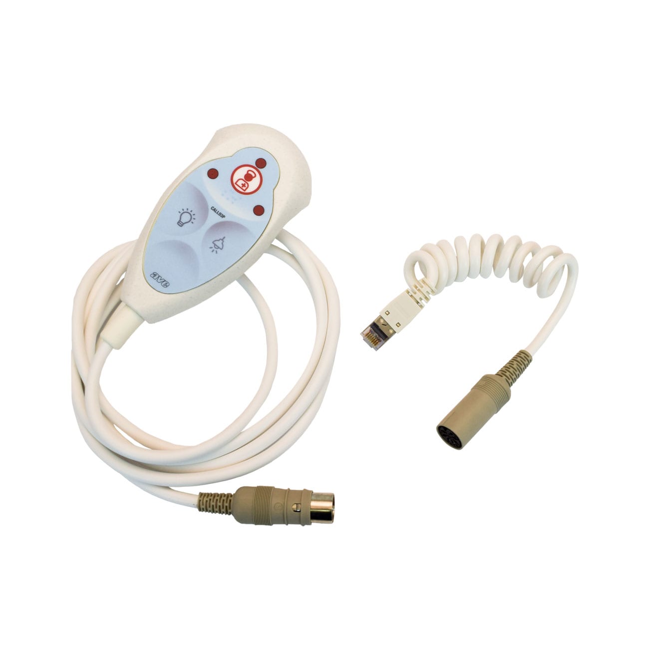 AVE - Perella a 3 pulsanti con prolunga  anti soffocamento ed antistrappo CALL03P