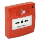 AVE - Pulsante indirizzato a rottura vetro per emergenze, progettato per attivazione rapida e sicura. PE09IND