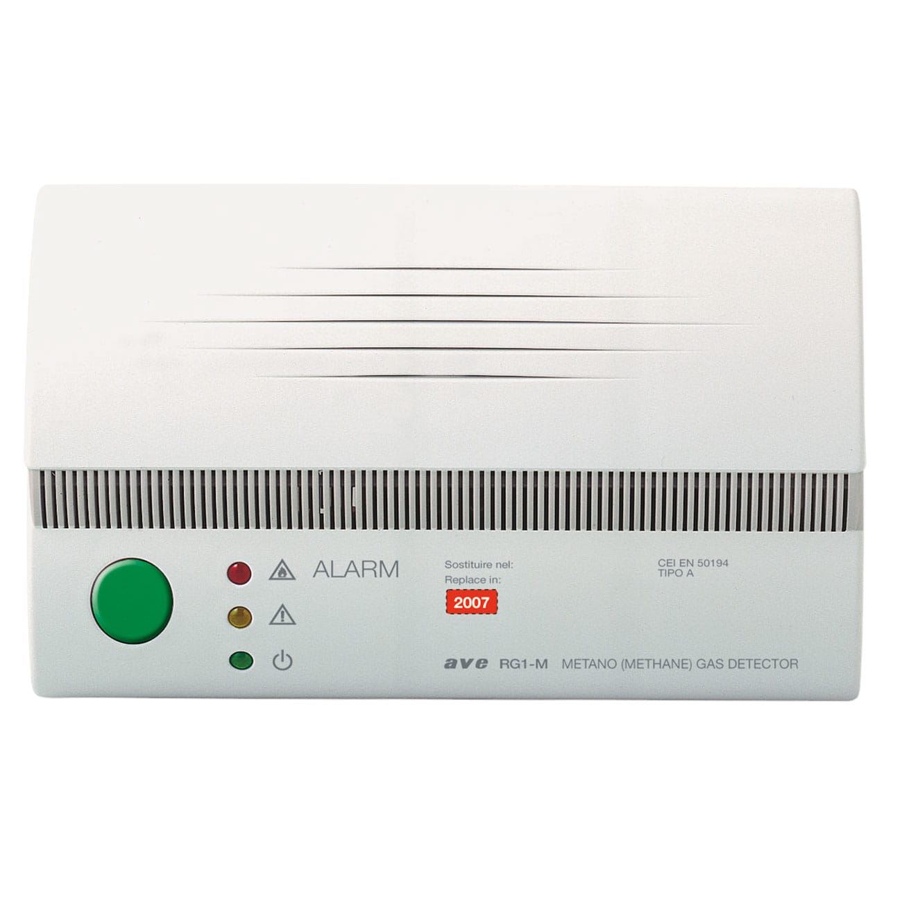 AVE - Rivelatore di gas metano da parete, dispositivo essenziale per la sicurezza domestica. RG1-M