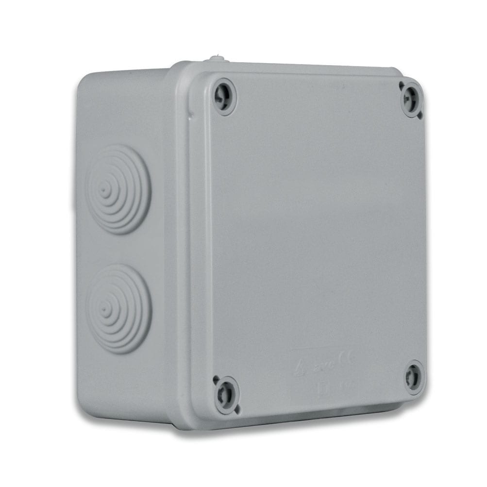 AVE - Scatola IP65 di derivazione da parete con passacavi  Dimensioni (L H P): 100 X 100 X 50 mm SD1004