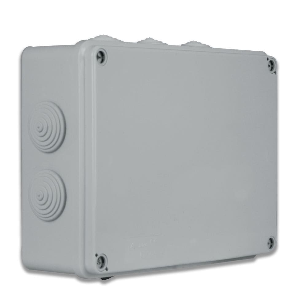 AVE - Scatola IP65 di derivazione da parete con passacavi  Dimensioni (L H P): 190 X 140 X 70 mm SD1907