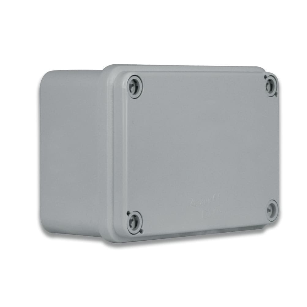 AVE - Scatola IP65 di derivazione da parete con pareti lisce Dimensioni (L H P): 120 X 80 X 50 mm