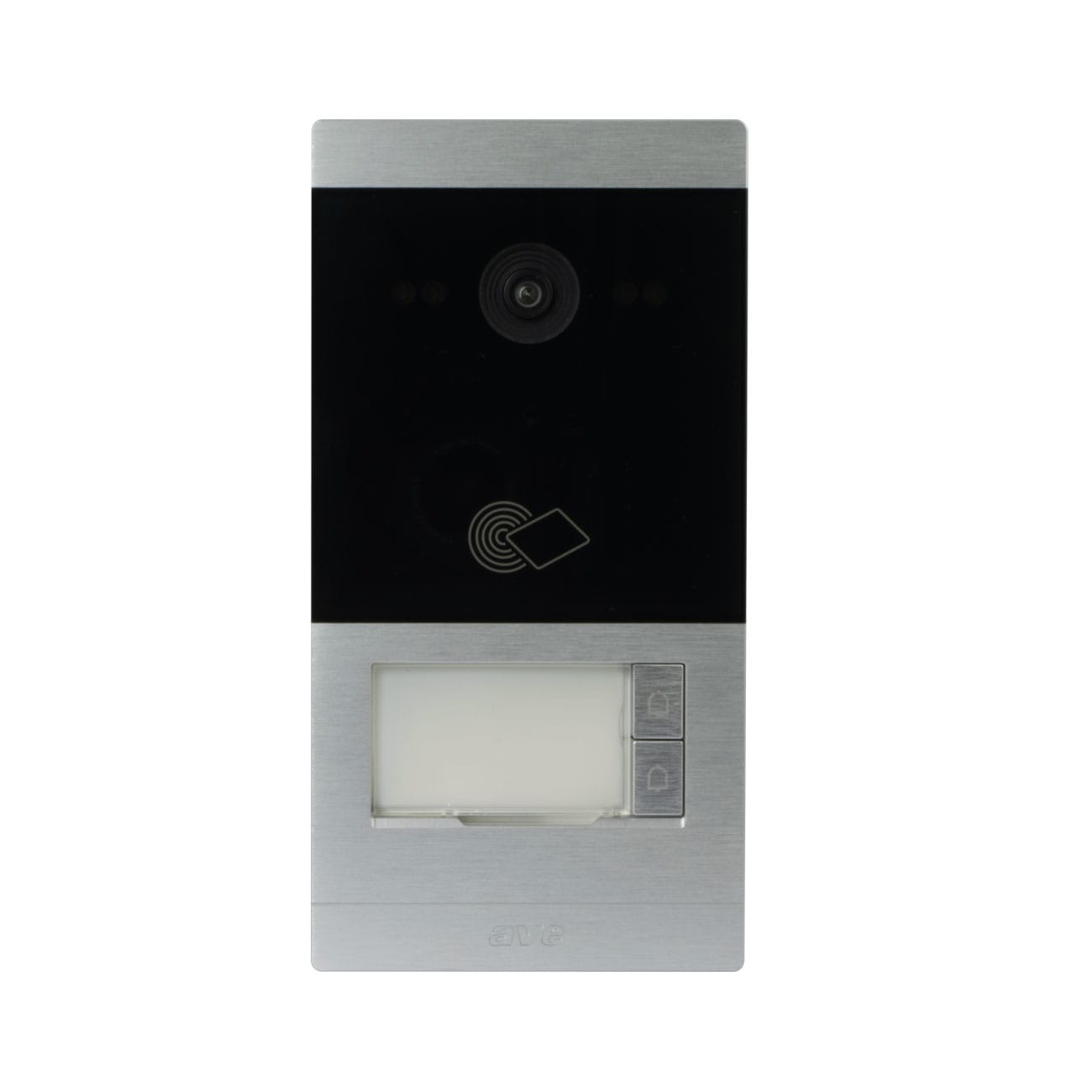 AVE - POSTAZIONE ESTERNA VIDEOCITOFONICA BIFAMILIARE. INSTALLAZIONE DA APPOGGIO PARETE  2 FILI VI2F-PE2AP