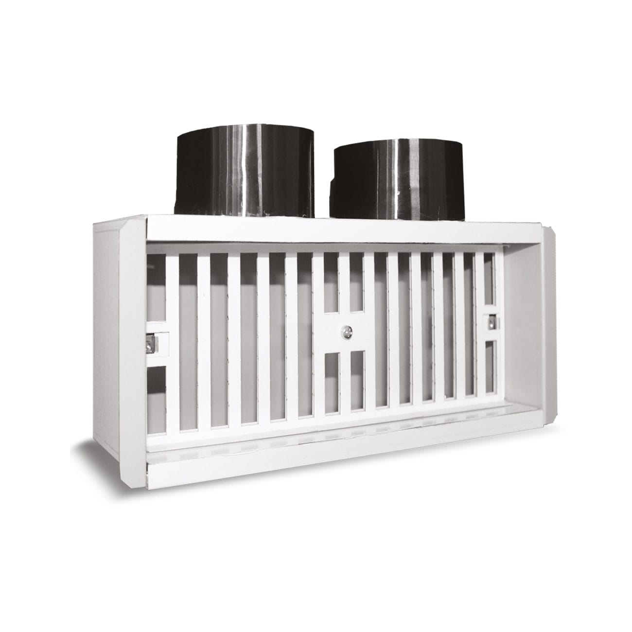 AVE - Plenum per griglie con 2 attacchi laterali d75, ideale per installazioni efficienti e versatili. VNXI63PMSL/300L