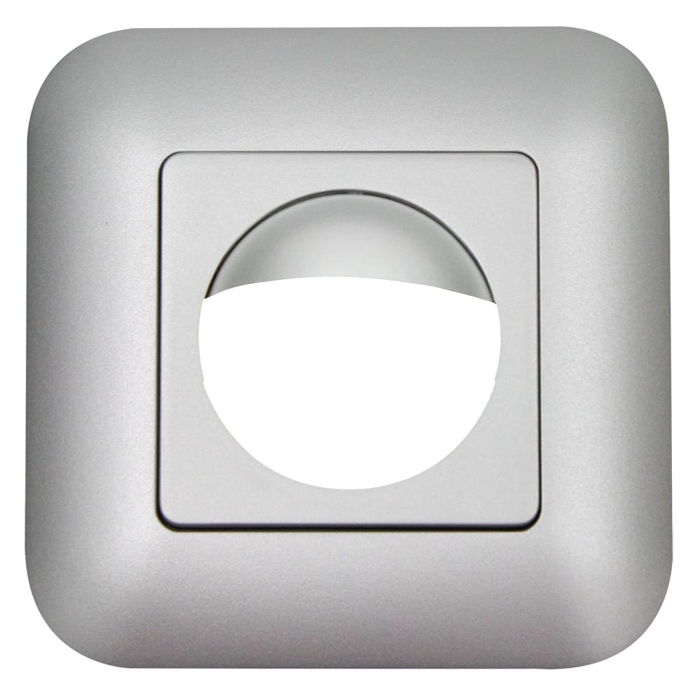 BEG - Copertura industriale 180 effetto acciaio e placca RAL9006 IP20 per ambienti interni.