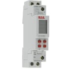 BEG - Timer digitale DW1 per montaggio su guida, con funzione giornaliera/settimanale e 1 canale. IP20, design oro.
