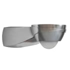 BEG - Lampada a parete 280° montaggio effetto acciaio IP44 con sensore movimento.