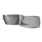 BEG - Lampada a parete con montaggio a parete, effetto acciaio IP44 AL20-EVG-PL9.