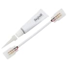 BEGHELLI - Kit 2 connettori a filo IP65 strip to strip per StripLED RGB 24V + tubo di sigillante C STRIP TO STRIP FILO IP65 2PZ. 56624