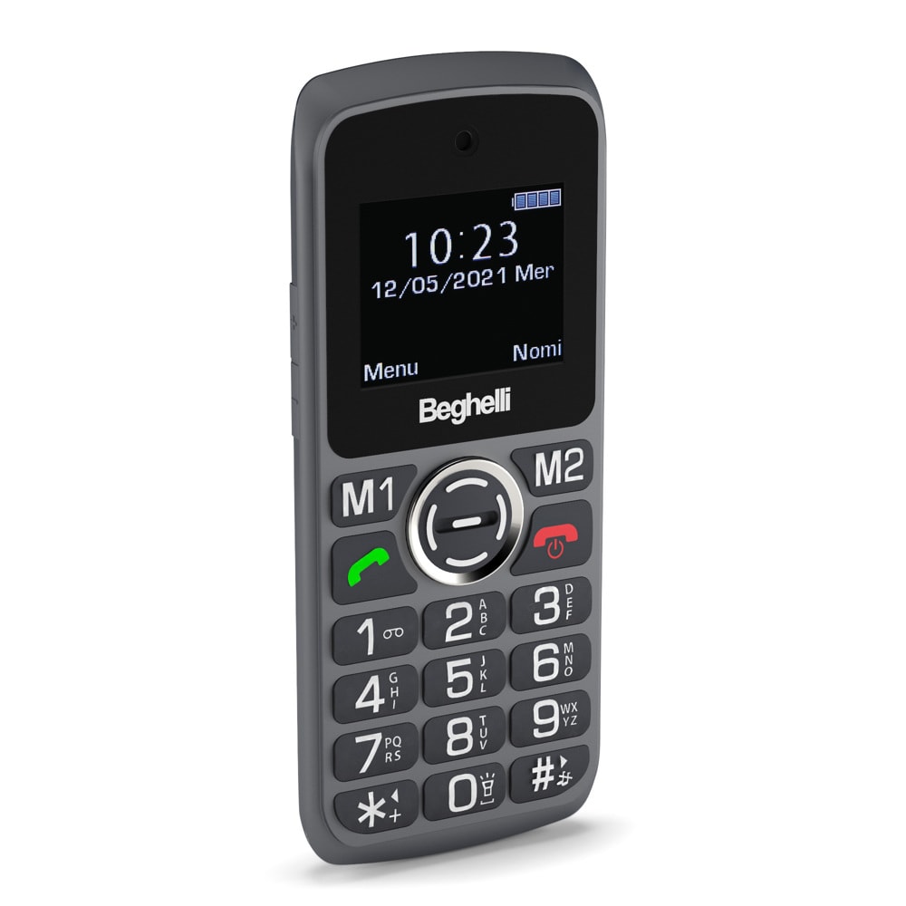 BEGHELLI - Cellulare GSM con tasto di chiamata rapida di soccorso Salvalavita Phone 10 SLV10.