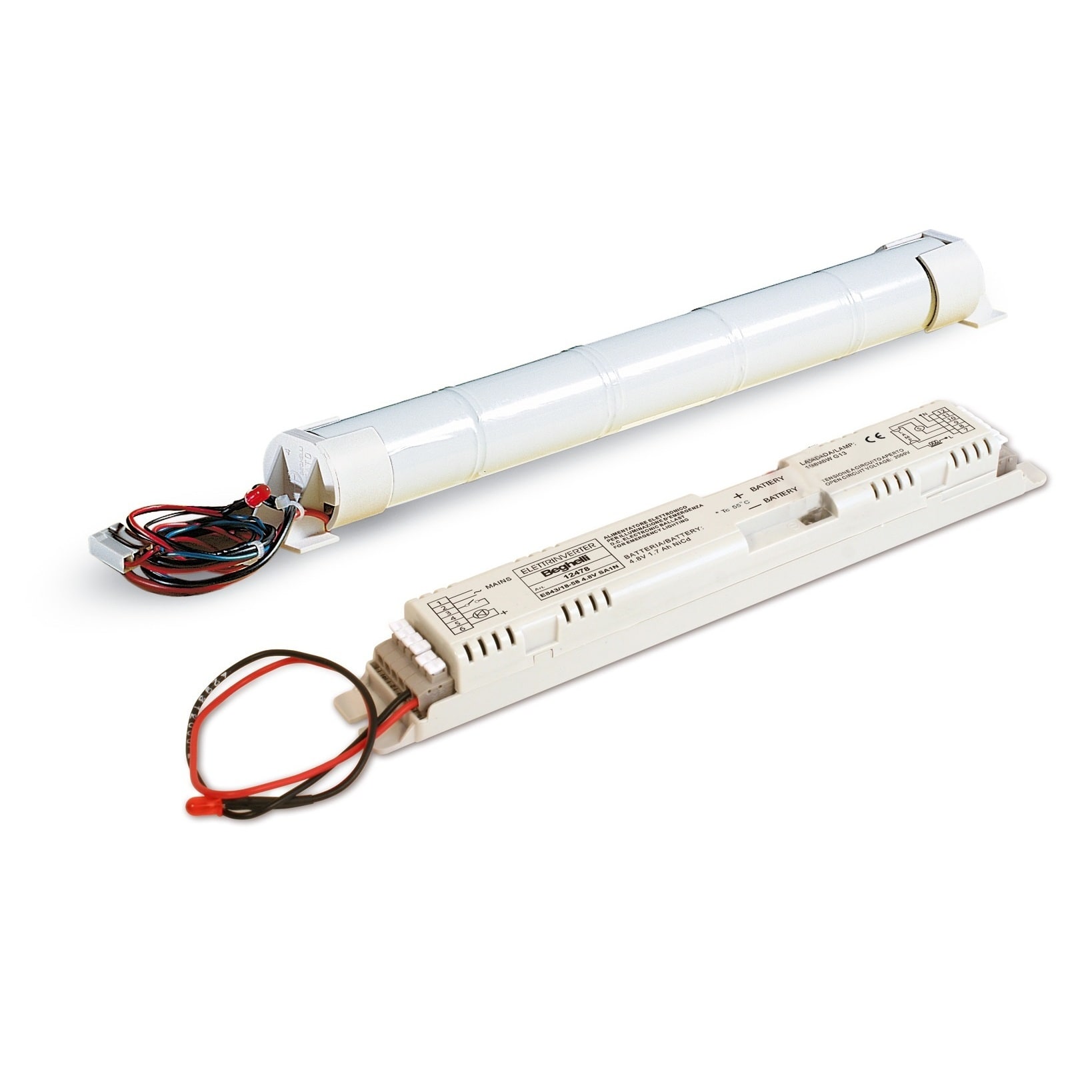 BEGHELLI - Alimentatore elettronico per illuminazione d’emergenza con batterie ermetiche ricaricabili ELET 935 2 LG 14-80 SA. 12126