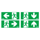 BEGHELLI - Schermo adesivo per segnaletica ad metrica dx/sx/bas eu xl.