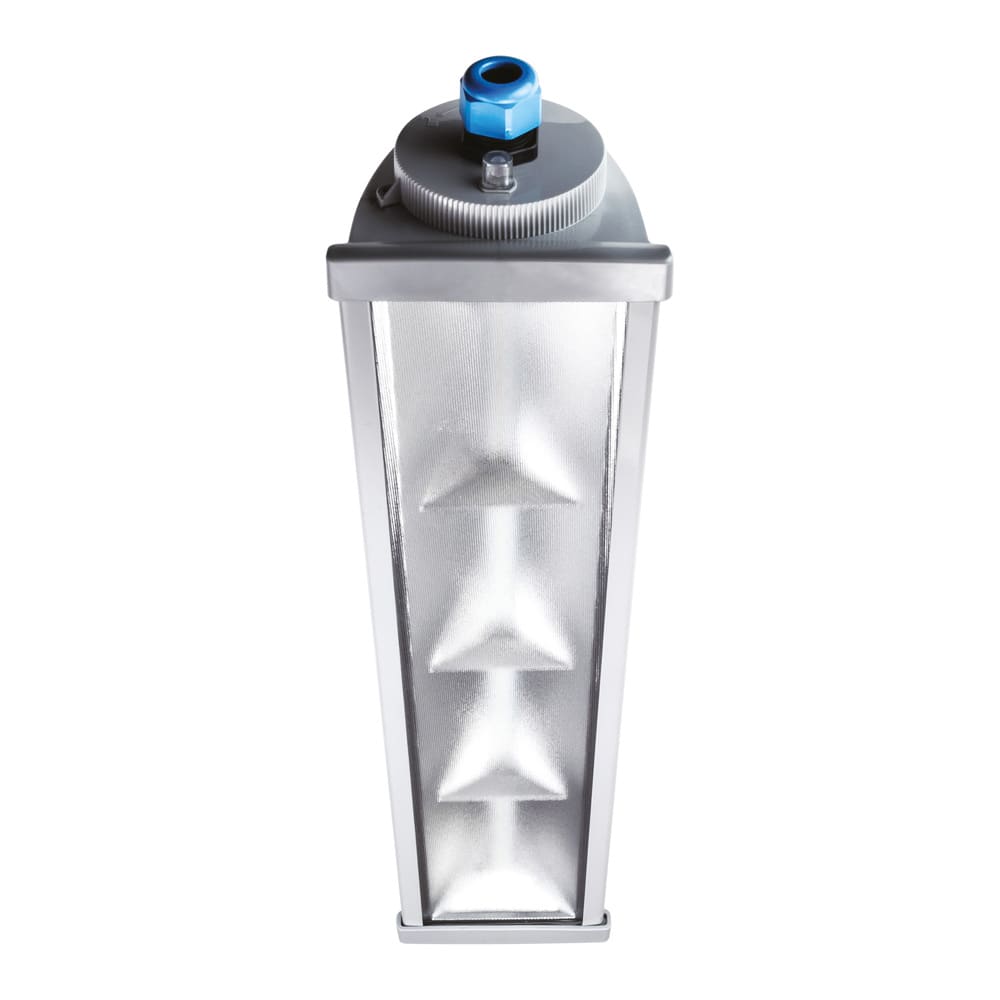 BEGHELLI - Apparecchio di emergenza LED conforme ATEX, in acciaio zincato e vetro temprato con elevata resistenza meccanica e chimica.