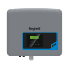 BEGHELLI - Inverter ibrido monofase EI-UNO 3.0KW per collegamento ON-GRID, ideale per applicazioni residenziali. Gestisce fino a 17,3kW con monitoraggio tramite App e Beghelli cloud, con uscita in corrente alternata per blackout della rete.