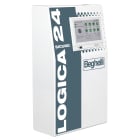 BEGHELLI - Centrale di controllo Logica 24 con 4 circuiti di uscita integrati in armadio metallico per contenere componenti del sistema, ogni circuito controlla fino a 32 apparecchi. LGS24 4U 24AH B.