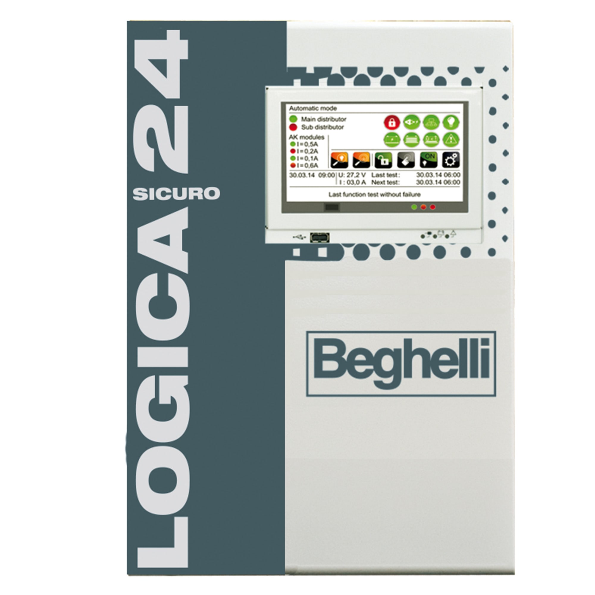 BEGHELLI - Sottocentrale polivalente per sistema LG24, collegabile anche a Centrale LG230. LGS24 sottocentrale B.