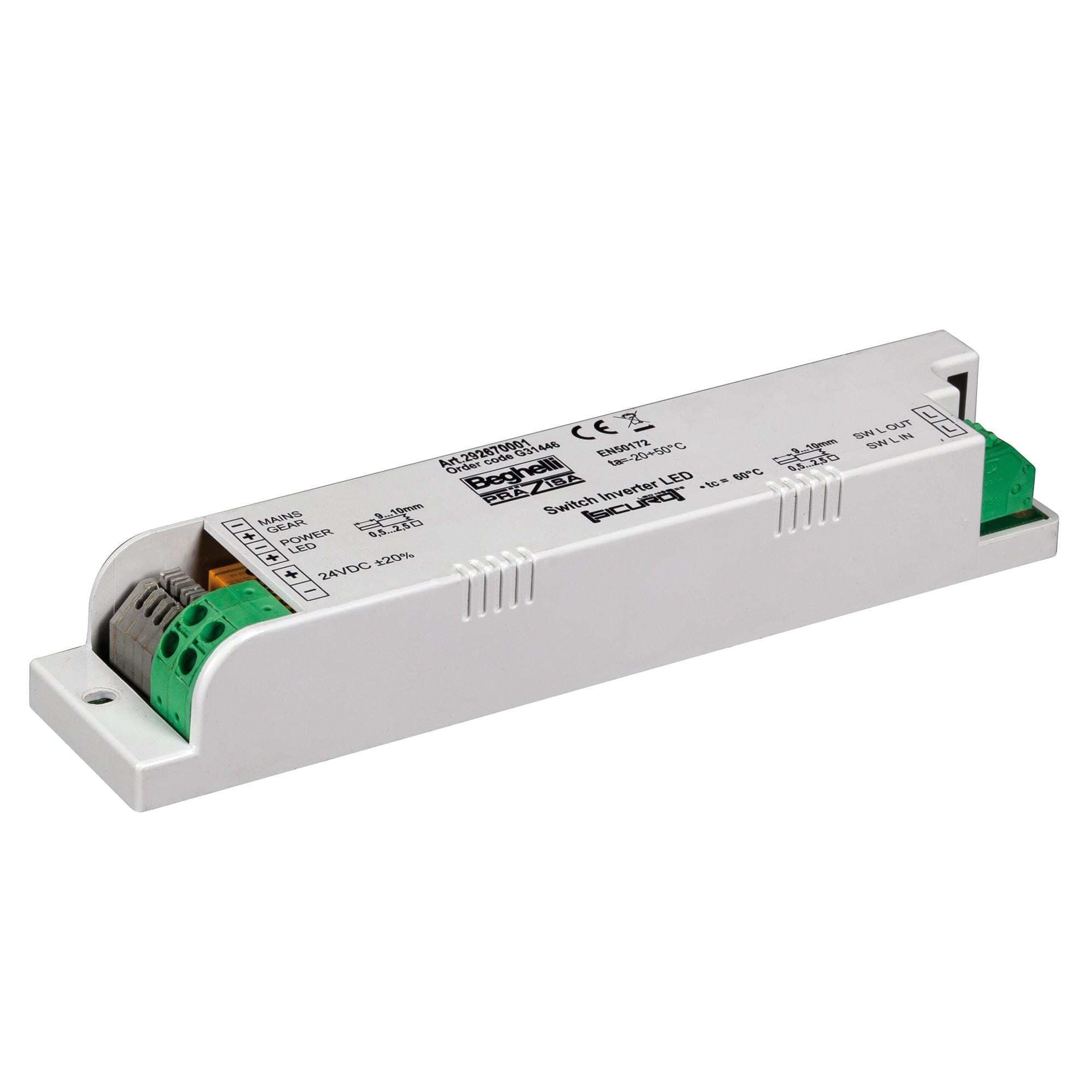 BEGHELLI - Inverter LED IP65 24V SLGS sicuro e affidabile.