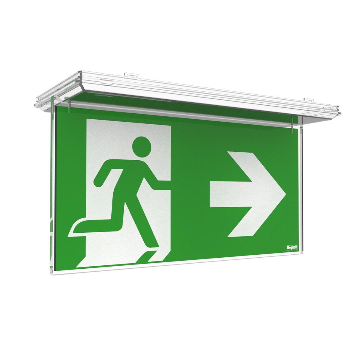 BEGHELLI - Schermo adesivo per segnaletica band sx/dx p.modula.