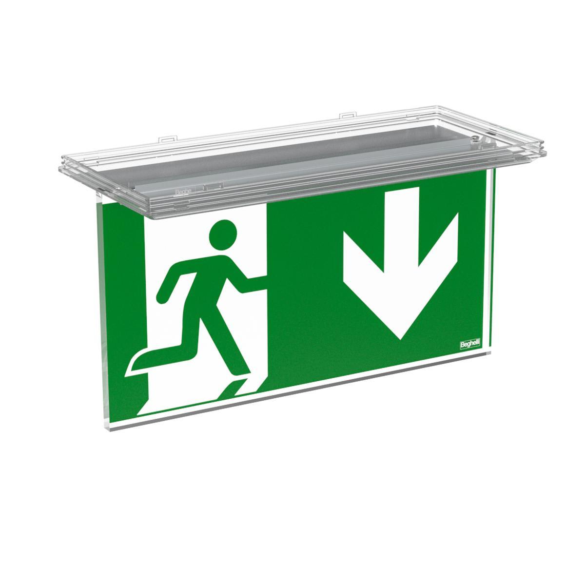 BEGHELLI - Schermo adesivo per segnaletica basso per modulazioni.