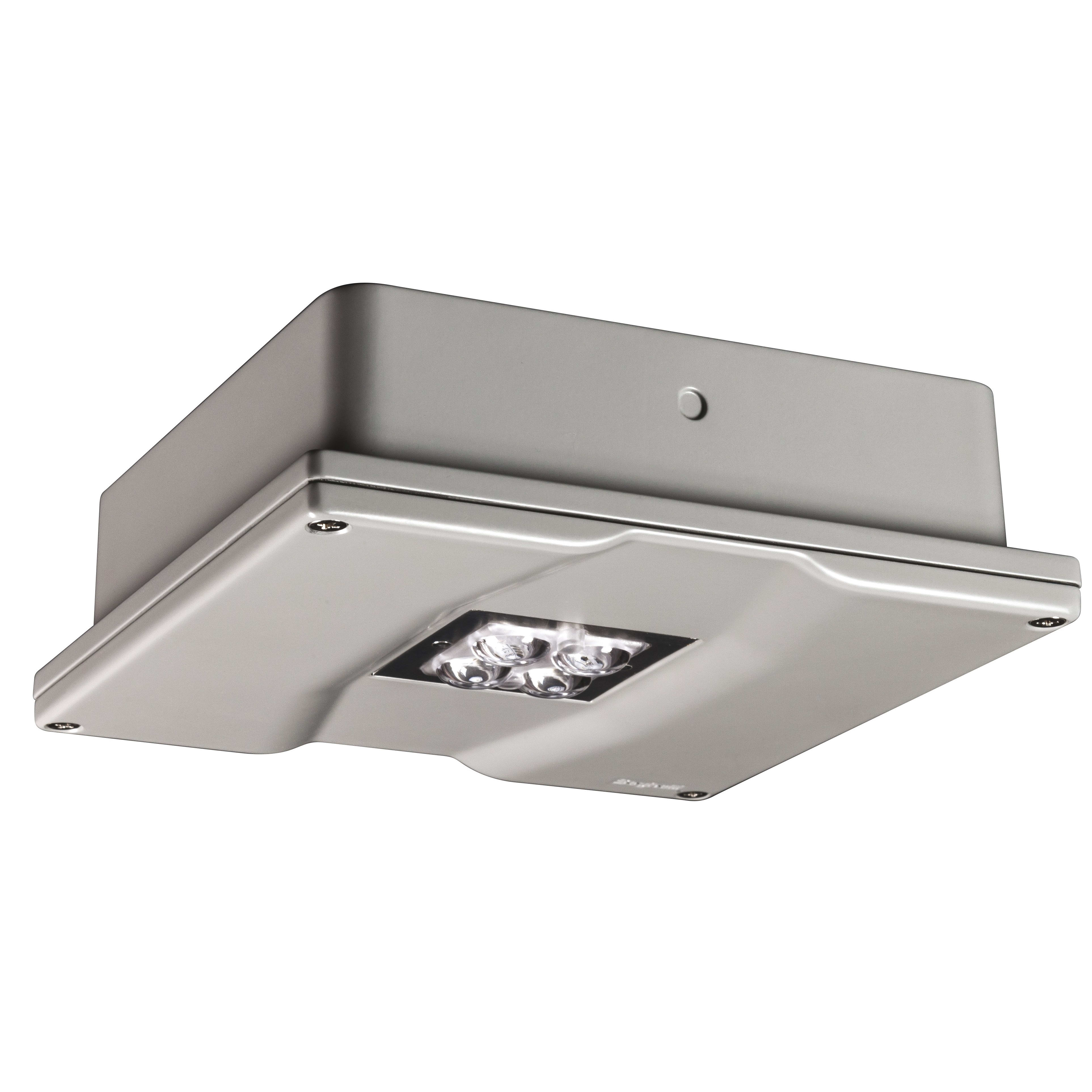 BEGHELLI - Faretto per illuminazione di emergenza ad elevate prestazioni con tre lenti intercambiabili in dotazione per differenti fasci luminosi LUNGALARGALUCE EX CT SE/SA LF.