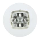 BEGHELLI - Faretto di emergenza linea ArchiEco, corpo verniciabile, design elegante, materiali riciclabili e compostabili. DOT AE GL CT SE/SA IP65 LF.