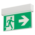 BEGHELLI - Apparecchio di segnaletica di emergenza versatile con corpo in alluminio e schermo in PMMA IRONFLAG PEND 20M SA RM.